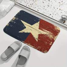 Texas Flag Doormat - Non-Slip Entry Mat With Texas State Design (Red, White, Blue) - Machine Washable Floor Mat For Front Door, Bathroom, Kitchen, Living Room - Indoor/Outdoor Use - Texan Home Decor Gift, Durable Polyester, Antislip Backing, Housewarming Gift - Black - View 10