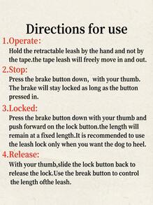 PETSIN 1pc 3 Meters/5m Pet Retractable Adjustable Leash, Suitable For Walking Medium & Small Dogs - Multicolor - View 11