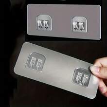 20pcs/10pcs/5pcs Shower Caddy Adhesive Hooks, Waterproof Wall Hooks For Bathroom Storage Baskets, Soap Holders, No Drilling Required - Multicolor - View 3