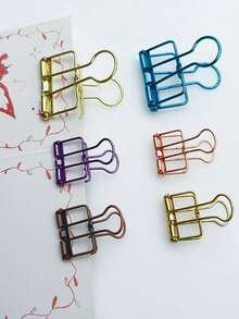 金属夹日历长尾夹票据夹孔雀尾夹发票夹文件夹燕尾夹收纳创意 - 銅色 - 查看 2