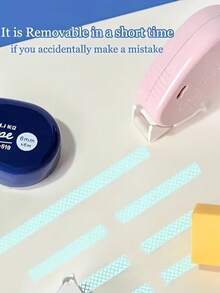 Băng dính hai mặt, không chứa axit, bền lâu, dạng cuộn kèm dụng cụ cắt băng dính, thích hợp cho thủ công và làm sổ lưu niệm, cũng có thể sử dụng cho trường học, văn phòng và nhiều dịp khác, vật dụng thiết yếu cho mùa tựu trường, màu ngẫu nhiên. - Nhiều màu - Xem 3