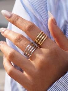 Frminee 2pcs/1pc Cross Thread With Gold Stainless Steel Ring, Exquisite Simple Minimalist Celtic Knot Ring, Adjustable Knuckle Ring Women's Thumb Finger Ring Jewelry Gift For Her Friendship