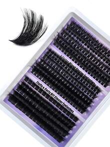 15排D型卷翘275簇80D+100D+180D单根睫毛，长度10-18毫米混合，蓬松纤长，适合DIY新手，睫毛嫁接，仿貂毛假睫毛，睫毛簇，单根睫毛，睫毛，假睫毛 - D - 查看 8