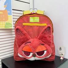 Disney Zootopia Nick Fox & Judy Rabbit Plush Backpack, Multi-Functional Large Capacity Cute Cartoon Backpack For Girls And Students, Travel Companion, Dopamine Matching Tote Bag & Shoulder Bag - Multicolor - View 11