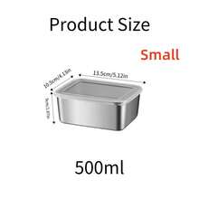 Sealed Food Storage Containers - Stackable, Stainless Steel, Leak-Proof, Space-Saving, Reusable, Ideal For Meal Prep, Storing Fruits, Meats, Vegetables, Leftovers, Keeping Fridge & Freezer Fresh, Versatile Use, Also Suitable For Christmas, Halloween, New Year Holidays, Valentine's Day Gifts, Travel Essentials - Multicolor - View 12