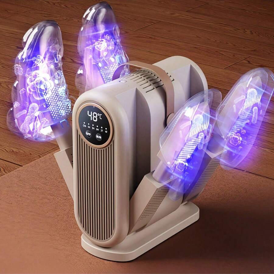 Máy sấy giày dép có chức năng khử mùi - Làm nóng và sấy khô nhanh, trang bị quạt gió nóng, thiết kế 2/4/6 khe, phù hợp cho giày trượt tuyết, giày bảo hộ động, găng tay, mũ - Sử dụng tại nhà/văn phòng, máy sấy giày, máy sấy ủng, máy sấy ủng động, giá để giày, sắp xếp giày dép.