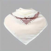 时尚百搭四面印花阿拉伯迪拜沙特阿拉伯男士头巾 - 黑色 - 查看 5