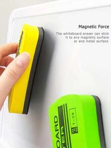 1个黑板擦，动态磁性白板擦，干擦式黑板擦，适用于学生教室和办公室演示用品，多种颜色可选，教室必备，开学必备，白板擦，马克笔擦，粉笔清洁器，黑板擦，学校办公用品，马克笔擦，学习用品 - 彩色 - 查看 4
