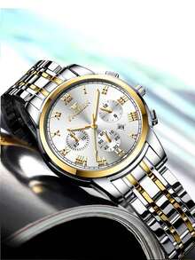 SANDA Luxury Quartz Watch Women Elegant Stainless Steel Watch Luminous Waterproof Date Wristwatch Ladies Dress Watch Ms4006 - White - View 3