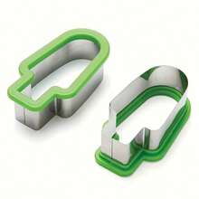 1pc Stainless Steel Watermelon Slicer And Ice Pop Mold - Simple Manual Fruit Slicer With Green Handle, No Electricity Needed, Ideal For Summer Snacks And Parties, Food- Design, Watermelon Slicer And Chopper, Party Snack Prep, Easy To Clean Material - Multicolor - View 13