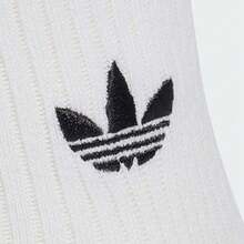 Adidas Originals 2 Pairs Unisex Ruffle 1/4 Ankle Socks, Discounted Set KD8367 - Black and White - View 6