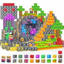 300pcs Magnetic Building Blocks, Magnetic Stacking Cube Toys, Suitable For 3-8 Years Old Children, Can Build Lava Treasure World, STEM Educational Toys, Sensory-Montessori-Autism-Magnetic Toys, Christmas & Birthday Gift For Boys And Girls - Multicolor - View 1