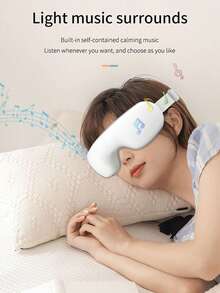 Eye Massager With Heating And Bluetooth Music Function, Heated Eye Mask To Relieve Eye Fatigue And Dryness During Sleep, Facial Massager, Suitable Gift For Valentine's Day, Unisex - Multicolor - View 2