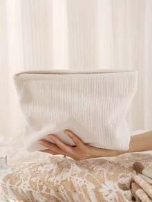 心形化妆包 - 心形印花图案，涤纶拉链袋，旅行洗漱包，轻便拉链袋，爱美人士的理想之选，送给姐妹、学生和成年人的完美礼物，随机印花化妆包化妆品收纳袋 - 彩色 - 查看 8