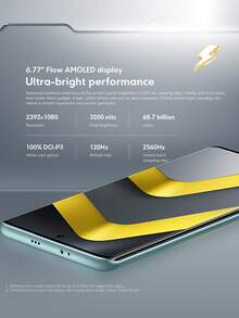 POCO M8 5G Global Version, Snapdragon® 6 Gen 3 Processor, 6.77" Flowing AMOLED Display, 50MP Main Camera, 20MP Front Camera, 5520mAh (Typical) Battery, 45W Turbo Charging, Xiaomi HyperOS 2 Google Gemini - Black - View 4