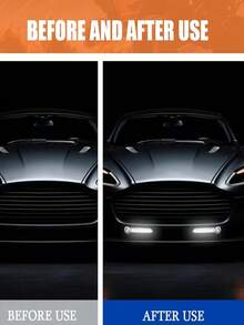 2个装汽车LED日间行车灯风力驱动LED泛光灯辅助照明摩托车灯汽车日间前大灯 - 2pcs - 查看 4