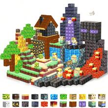 300/500 Stück Magnetische Bauklötze Set, Lavason Wald Welt Blöcke, MINT Bildungslernspielsachen, Hilfreich für die Entwicklung der Hands-On Fähigkeit, Magnetische Würfel Bauklötze Spielzeug, Geeignet als Geschenk für Feiertage oder Geburtstage - MINT Sensorisches Spielzeug für Erwachsene - Verschiedenfarbig - Übersicht 1