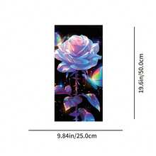 2 piezas Calcomanías de coche con rosa blanca y mariposa, protectores de pilar B resistentes al agua y a los arañazos, adhesivos de película de PVC autoadhesiva, calcomanías de coche, cubierta de columna B - A - Ver 6