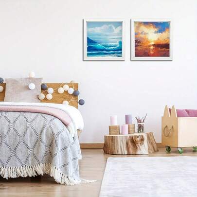 1pc 3D Hollow Square Photo Frame - Handmade Desktop Decor | Wall Mounted Display For Dried Flowers/Butterfly Specimens/Wedding Memorabilia/Craft Awards/Tickets/Photos | 2026 New Creative Home Decor Gift