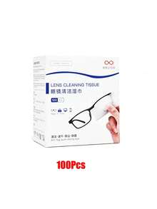 10/100 Khăn Lau Kính Mắt - Khăn Lau Kính Mắt được đóng gói riêng lẻ, dùng để lau kính mắt, kính râm, ống kính máy ảnh, màn hình điện thoại, máy tính, laptop, khăn giấy lau chùi. - trắng - Xem 13