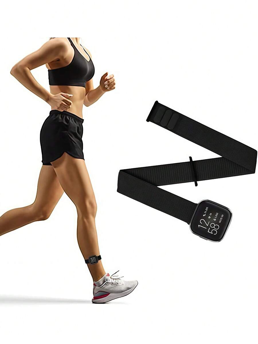 Comfortable Elastic Nylon Woven Sports Ankle/Arm Band: Suitable For Fitbit Versa 2/Versa 1/Versa Lite/Versa SE, Unisex Durable Replacement Strap