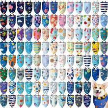 100 Pcs Ocean Dog Bandanas Bulk Pet Bibs Colorful Triangle Pet Ocean Scarf Bandanas For Medium Large Dogs Birthday Summer Beach Holiday Costume Decor - Multicolor - View 8