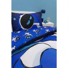 Character World Astro Bot Official Single Duvet Cover Set Space Gaming Design Reversible 2 Sided Bedding Including Matching Pillow Case Single Blue Bed Set - Blue - View 6