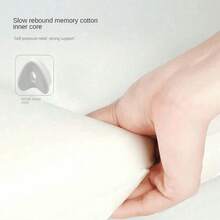 1pc Leg Pillow, Ergonomic Side Sleeper Pillow, Memory Foam Knee Pillow With Strap, Side Sleep Leg Support Cushion, With Removable And Washable Pillowcase, Bedding, Home Goods - Multicolor - View 4