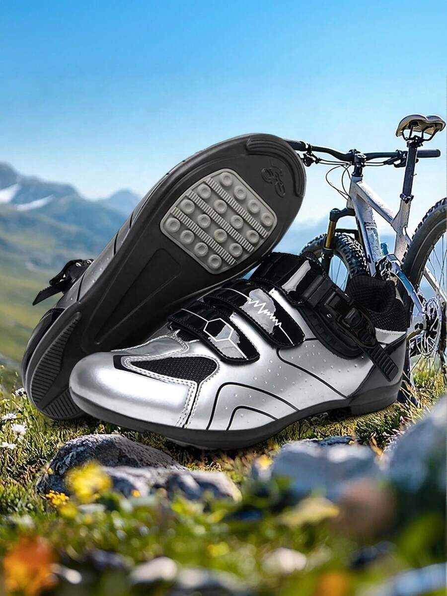 Unisex New Racing Road Cycling Shoes | Breathable Non-Locking, Comfortable Rubber Soled, Professional Outdoor Athletic Sports Bike Shoes, All-Season, Microfiber Upper, Fabric Inner And Insole, Clipless Compatible