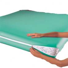 Double Mattress Cover, Polyester Fabric - Green - View 2