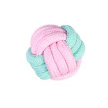 粉绿相间的狗狗磨牙绳玩具，手工编织，色彩缤纷，经久耐用，适合狗狗咀嚼、清洁牙齿、维护口腔健康，适合中小型犬，可用于拔河、捡球游戏等，是爱啃咬的狗狗的理想玩具，趣味十足，易于清洁，结构坚固。 - 彩色 - 查看 8