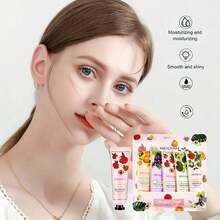 5-Piece Hand Cream Set, Moisturizing And Nourishing Dry And Cracked Hand Lotion, A Gift For Ladies NOIQ - PINK - View 6