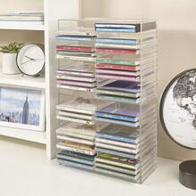 Clear Plastic CD Holder Holds 30 Standard CD Jewel Cases - B0000E1VRT - 查看 3