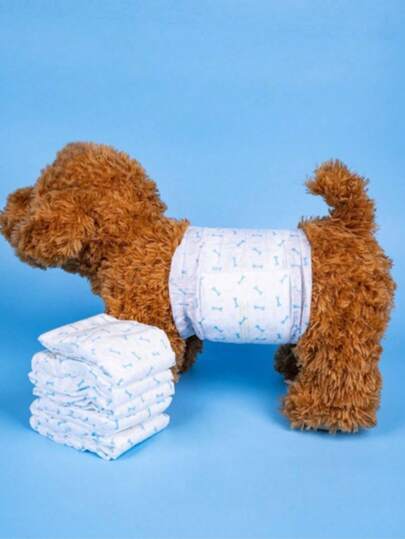 1pc Dog Diaper, Quick Drying & Leak-Proof, Antibacterial Odor-Eliminating Non-Woven Fabric + Polymer Absorbent Resin, Suitable For Home Care/Post-Surgery Pet Recovery/Indoor Activities/Home Feeding/Pet Boarding/Small Dog Care/Holiday Travel (Dog, Pet, Dog Supplies, Toilet, Pet, Accessories)