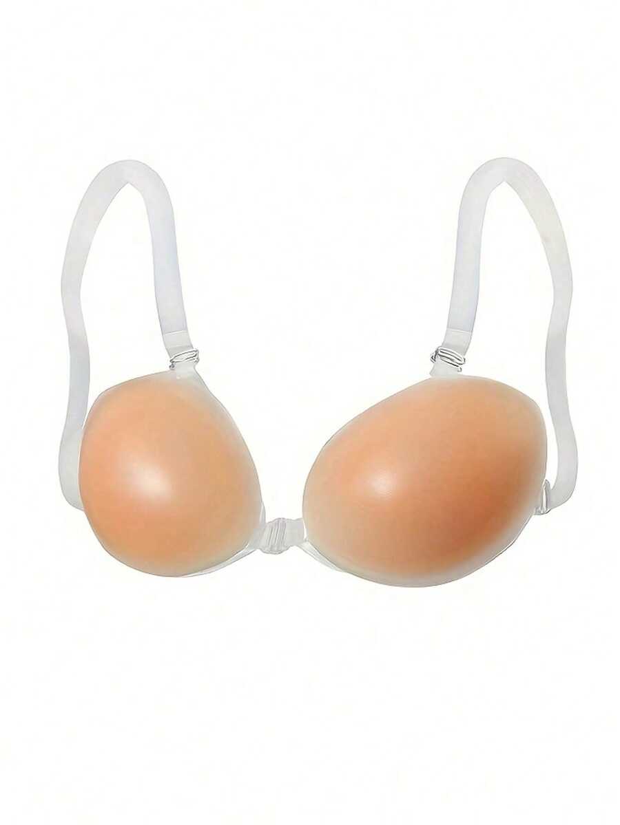 Silicone Bra Straps, Invisible Lift Bra, Waterproof & Skin-Friendly For Women - Beige - View 1