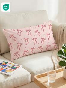 1/2 Peças Fronha Respirável e Leve, Sem Enchimento, Fronha Macia com Fechamento de Envelope, Sem Rugas, Fronha de Fita de Cetim Fofa, Melhor Sono para Cabelo e Pele, Adequada para Quarto, Roupa de Cama, Ultra Macia e Respirável, Fronha Macia para Dormir, Lavável em Máquina, Adequada para Sala de Estar e Uso Doméstico, Decoração de Quarto, Decoração de Ambiente, Certificada OEKO-TEX - Multicolorido - Visão 6