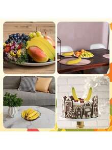 6个仿真黄香蕉，假香蕉，假水果，家居厨房装饰套装 - 香蕉 - 查看 4