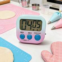 3pcs Soft Gradient Digital Kitchen Timer - Cute Desk Countdown Timer With Minute/Second Buttons | Multifunctional Timer For Cooking, Baking, Learning And Focused Conversations, 100 Scenes - Multicolor - View 4