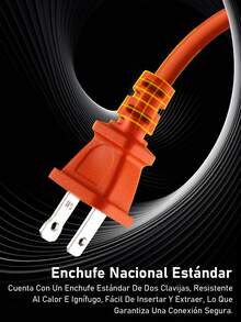 EXTENSIÓN ELÉCTRICA MULTICONTACTO USO RUDO 15 METROS 4 ENCHUFES - Tipo de Enchufe A USA (110-127V) - Ver 4