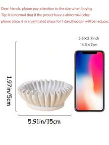 Tazón decorativo grande, tazón decorativo blanco, decoración del hogar - Tazón plisado - Tazón ondulado - Tazón con escamas - Tazón de llaves de moda, adecuado para la mesa de entrada - Multicolor - Ver 9