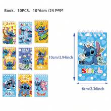 10/12pcs Disney Stitch Notebooks, Stitch Spiral Notebooks For Office Use, Cartoon Office Theme Diaries, Suitable For Students And Office Use, Back To School Gift, Birthday Party Gift, Christmas Gift, Christmas Stocking Stuffer, Christmas Present [Random Pattern Shipped] - Pink - View 8