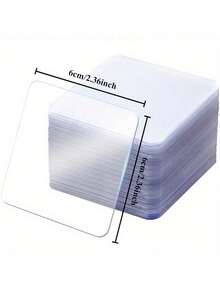 50pcs Double-Sided Adhesive Stickers, Heavy Duty Transparent Double-Sided Tape, Residue-Free Adhesive, Suitable For Car ETC, Decorations, Frames, Home DIY Projects - White - View 8