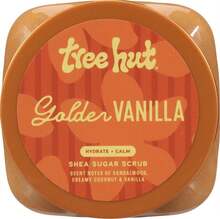 Tree Hut Golden Vanilla Shea Sugar Scrub, Exfoliating, Hydrating &Amp; Moisturizing Body Scrub With Shea Butter &Amp; Natural Oils, Smooth &Amp; Soften Skin, Polishing Exfoliant For Radiant Skin, 18 Oz - ColorD - 查看 2