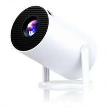 Proyector 4K con Decodificación 4K | Proyector Portátil con Full HD 1080P y Ultra HD | Altavoz Incorporado Mando a Distancia Corrección Automática y Giratorio 180° | Compatible con iOS, Android PC Laptop Tablet USB DVD | Ideal para Exteriores Cine en Casa y Reuniones - Tipo de Enchufe B USA (110-127V) - Ver 3