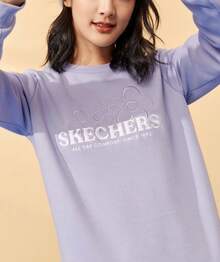 Nike Women's New Round Neck Printed Sweatshirt - Purple - View 2