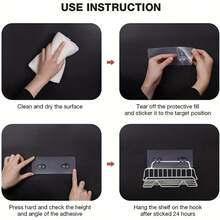 20pcs/10pcs/5pcs Shower Caddy Adhesive Hooks, Waterproof Wall Hooks For Bathroom Storage Baskets, Soap Holders, No Drilling Required - Multicolor - View 6