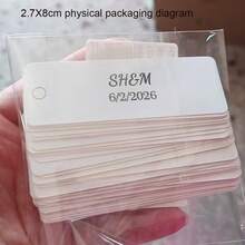 Customized Cardstock, Wedding Cardstock, Party Cardstock, Cardboard Cardstock, Customized Wedding Labels, Personalized Wedding Name Labels, Party Labels,Multi-Functional, ,Ornamental,Reusable,Exquisite,Stylish,High-Quality,Colorful,Modern,Custom,Personalized,Unique,Ideal Gifts For Him,Ideal Gifts For Her,Boyfriend,Dad,Girlfriend,Mom,Family,Friends,Tea Room,Home,Garden,Office,For Anniversaries,For Valentine's Day,For Mother's Day,For Birthdays,For Father's Day,For Graduation,For Weddings,For Housewarming,Warm Ambience, Autumn Home Refresh, Xmas Decoration,Home Harmony,Chic Design - Wedding Name Tags - View 8