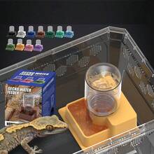 Multifunctional Transparent Reptiles Water Bowl Automatic Refill Function Reptiles Multi Level Design - Multicolor - View 6