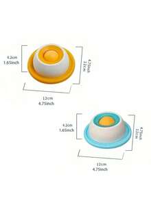 Interactive Lick Mat For Pets, Plastic Material, Blue & White Design, Promotes Dental Health And Mental Stimulation, Celebration Gift - 500ml - View 6