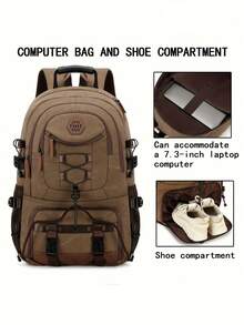 Large Capacity Lightweight Travel Backpack, Business Travel Carry-On Luggage Bag, Hiking Backpack, High School/College Student Backpack, Unisex Multi-Function Backpack - Multicolor - View 5